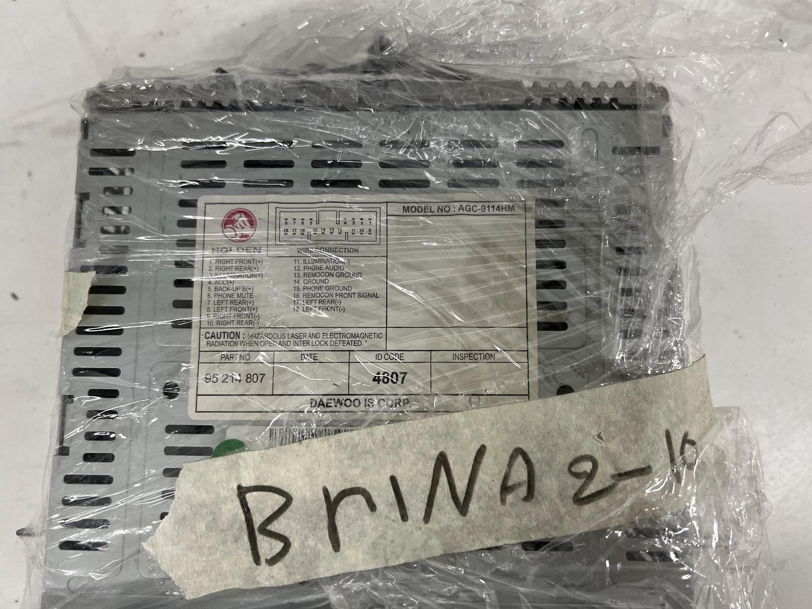 2010 Holden Barina Radio/Cd/Dvd/Sat/Tv View Auto part Radio/Cd/Dvd/Sat/Tv Holden Barina 2010