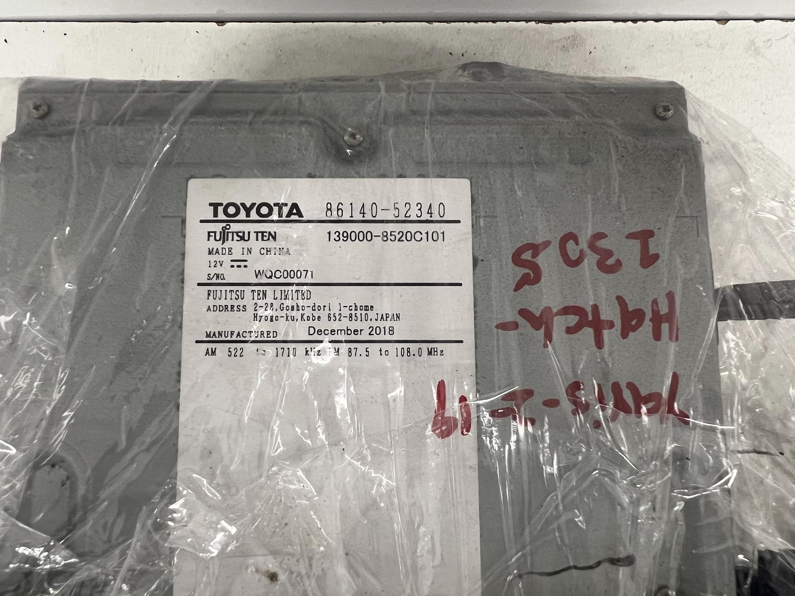 View Auto part Radio/Cd/Dvd/Sat/Tv Toyota Yaris 2019
