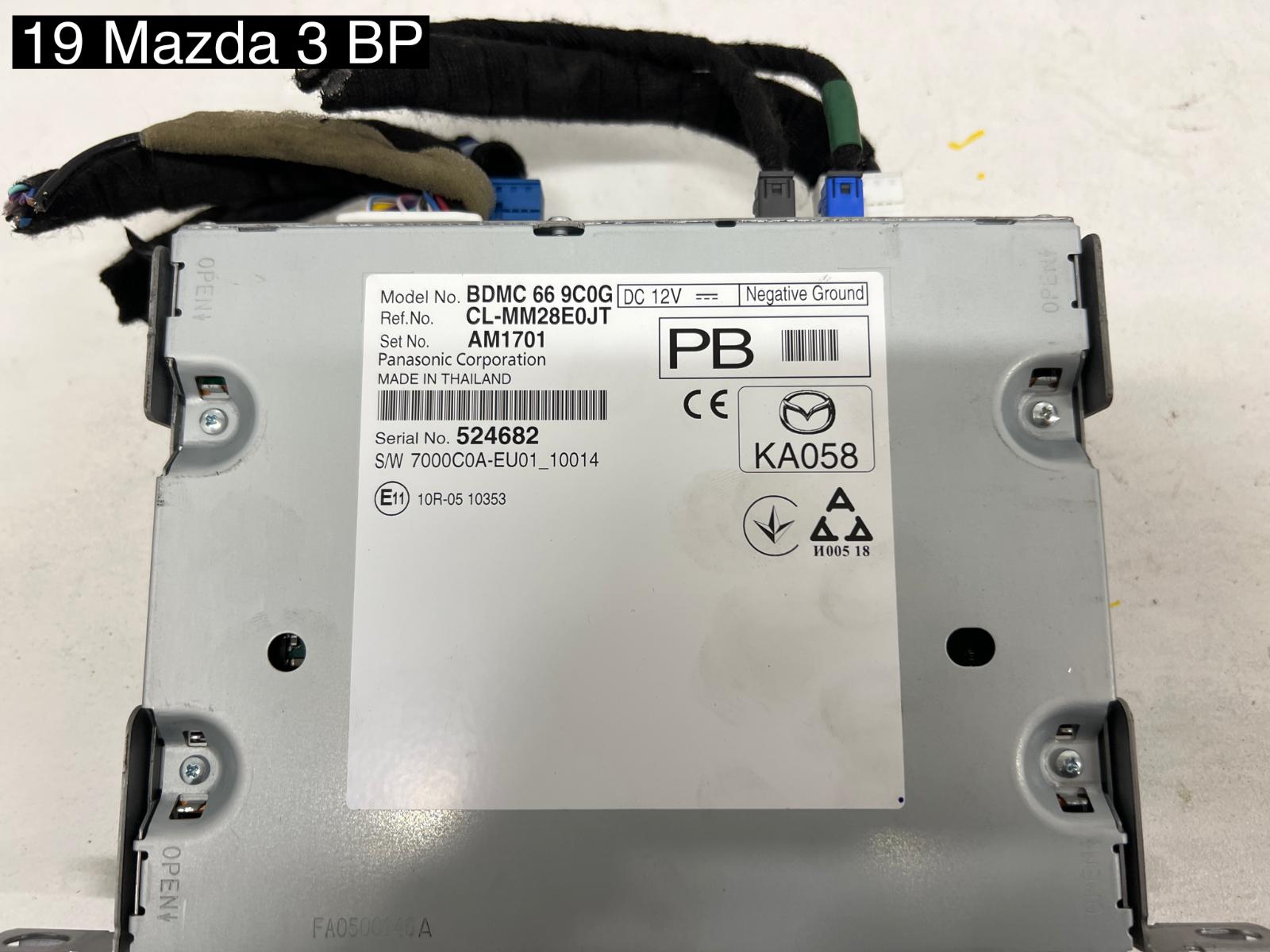 View Auto part Radio/Cd/Dvd/Sat/Tv Mazda 3 2019