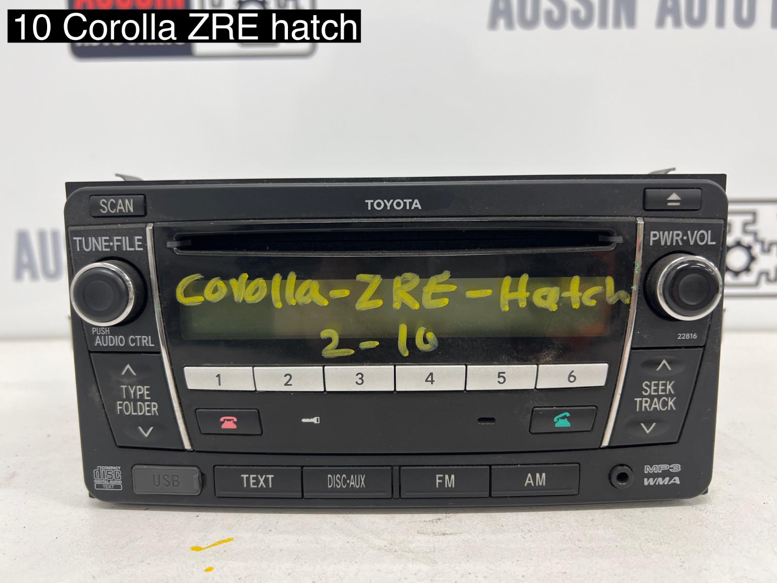 View Auto part Radio/Cd/Dvd/Sat/Tv Toyota Corolla 2010